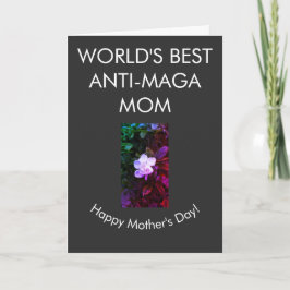 Cartão Melhor mãe anti-MAGA do mundo