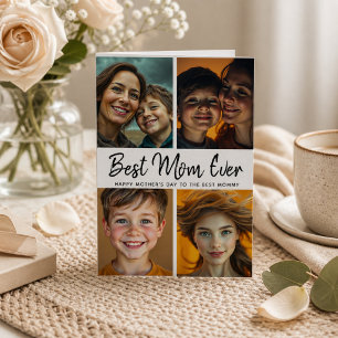 Cartão Melhor Mãe de Todos os Tempos Foto Personalizada E