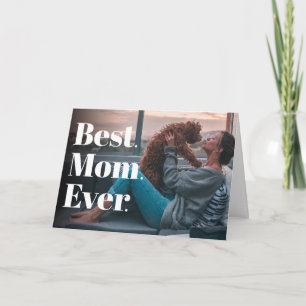 Cartão Melhor Mãe de Todos os Tempos Foto Personalizada M