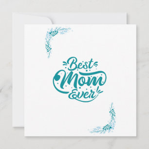Cartão Melhor Mãe de Todos os Tempos Personalizado - Com