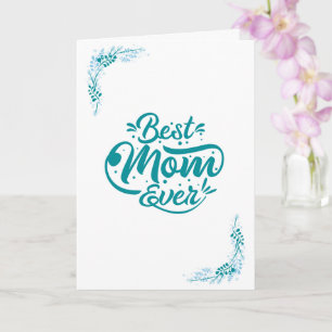 Cartão Melhor Mãe de Todos os Tempos Personalizado - Com 