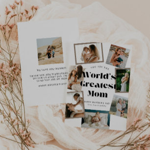 Cartão Melhor Mãe do Mundo 7 Foto Dia das Mães