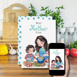 Cartão Melhor Mãe do Mundo Arte de Design de Ligação entr