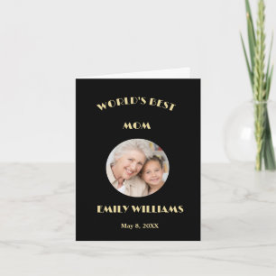 Cartão Melhor Mãe do Mundo Foto do Dia das Mães Personali
