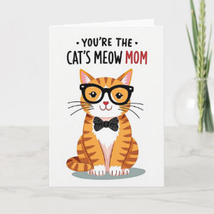 Cartão Melhor Mãe do Mundo Gato Mia