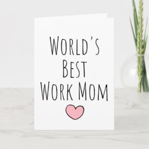 Cartão Melhor Mãe do Mundo no Trabalho
