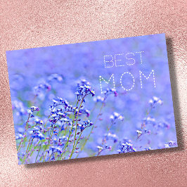 Cartão Melhor Mãe melhor mãe de todos pastel elegante flo