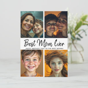 Cartão Melhor Mãe Nunca   Foto personalizada Dia das Mães