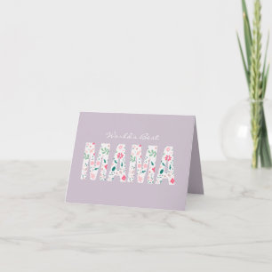Cartão Melhor Mamãe do Mundo Floral Personalizável Dia da