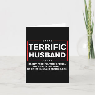 Cartão Melhor Marido Trump 2024 - Excelente Marido Engraç