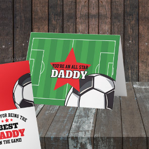 Cartão Melhor no Jogo de Futebol Presente Personalizado