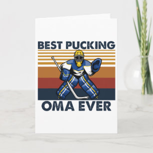 Cartão Melhor Oma Pucking de Todos os Tempos Piada de Avó