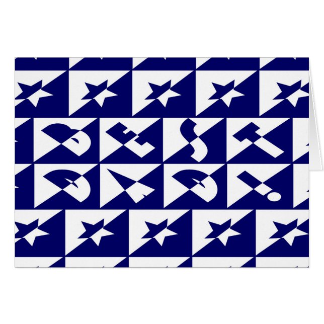 Cartão Melhor Padrão de Texto Selvagem do Pai e Estrelas  (Frente Horizontal)