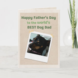 Cartão Melhor Pai de Cachorro do Mundo pelo Melhor Dia do