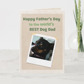 Cartão Melhor Pai de Cachorro do Mundo pelo Melhor Dia do