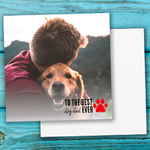 Cartão Melhor Pai De Cão No Aniversário Do Dia de os pais