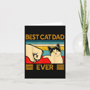 Cartão Melhor Pai de Gato de Todos Dia dos Pais Presente 