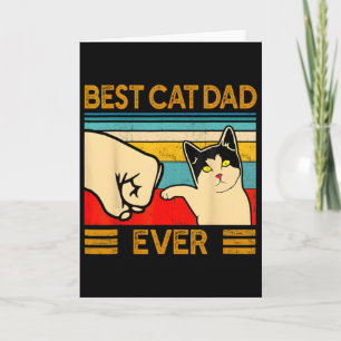 Cartão Melhor Pai de Gato de Todos Dia dos Pais Presente
