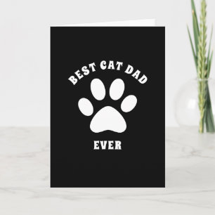 Cartão Melhor Pai de Gato de Todos os Tempos Texto Person