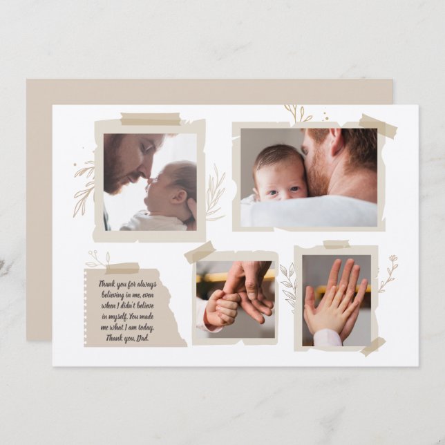 Cartão Melhor Pai de sempre, primeiro dia de os pais, fel (Frente/Verso)