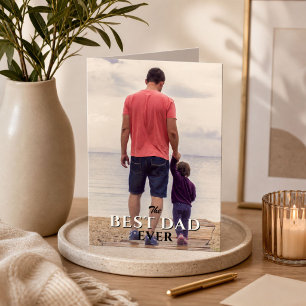 Cartão Melhor Pai do Mundo Dia dos Pais Foto da Família C