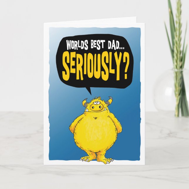 Cartão Melhor Pai do mundo...grave (2018) (Frente)