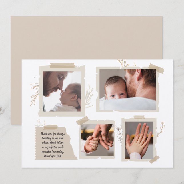 Cartão Melhor Pai do Mundo, primeiro dia dos pais, feliz  (Frente/Verso)