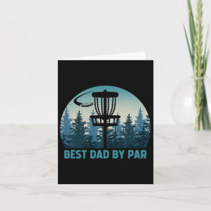 Cartão Melhor Pai Por Disco Engraçado Golf Frisbee Golfer