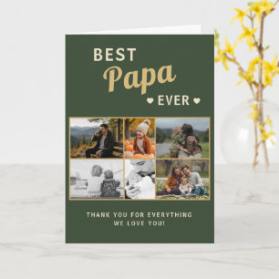 Cartão Melhor Papai de Todos Dia dos Pais Família 6 Fotos