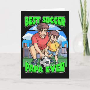 Cartão Melhor Papai do Futebol de Todos os Tempos Celebre