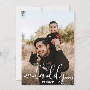 Cartão Melhor Papai do Mundo Personalizado Nome Foto Pres