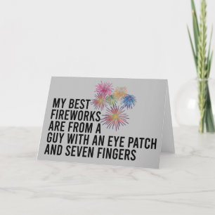 Cartão Melhor pirotecnia engraçada 4 de julho