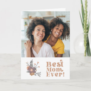 Cartão Melhor placa de Dia de as mães da Mãe Nunca