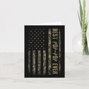 Cartão Melhor Pop de Pop Nunca Camuflagem Bandeira Americ