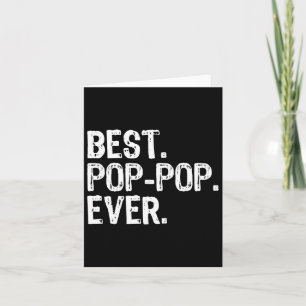 Cartão Melhor Poppop Legal Divertido Familiar Pop-pop