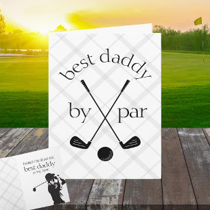 Cartão Melhor Por Par Presente Personalizado de Golfe Xad