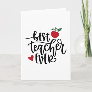 Cartão Melhor professor de sempre