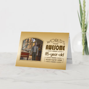 Cartão Melhor Quadro Fotográfico Personalizado do Mundo 