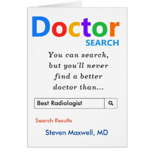 Cartão Melhor Radiologia Engraçada, Pesquisa Radiologist