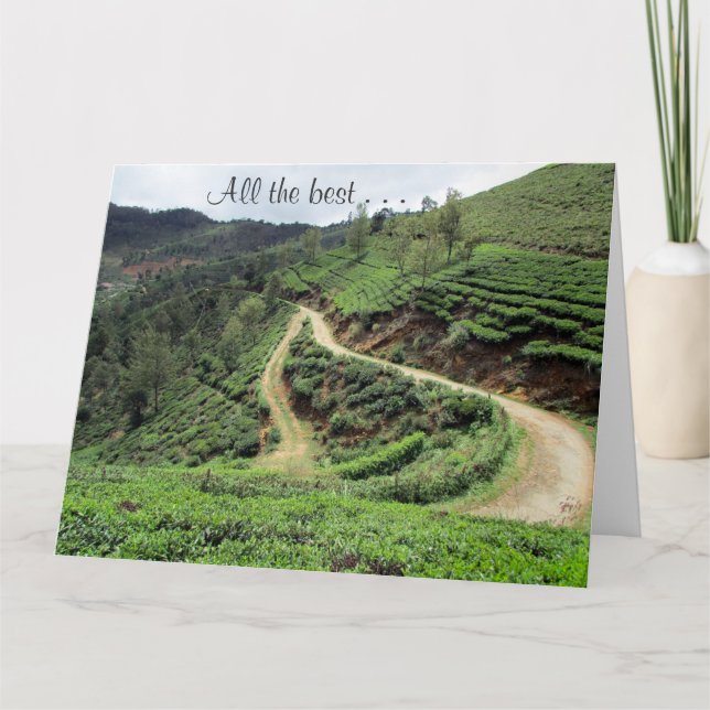 Cartão melhor rastro de despedida grande (Frente)