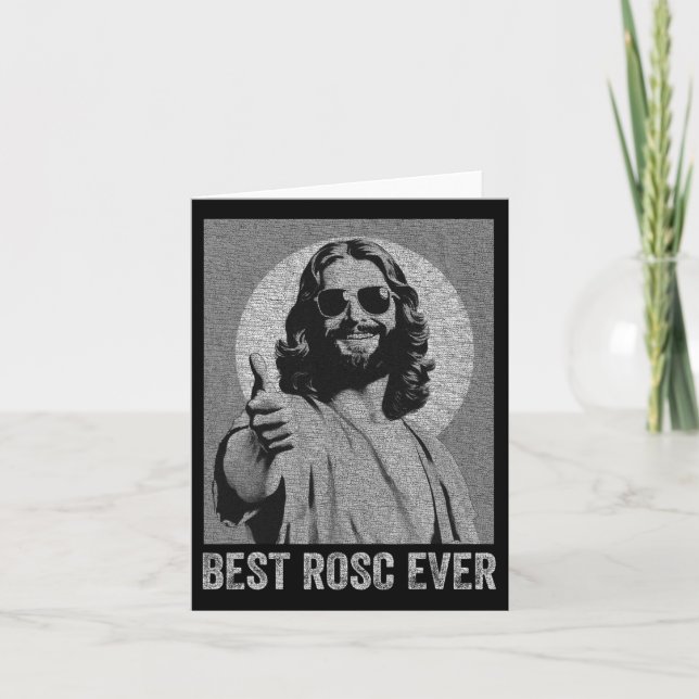 Cartão Melhor Rosc De Páscoa Divertida Jesus Enfermeira M (Frente)