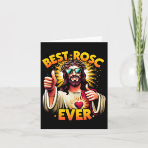 Cartão Melhor Rosc de Sempre Páscoa Engraçada Cristã Jesu