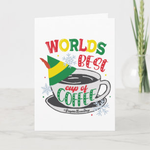 Cartão Melhor Taça de Café de Natal © GraphicLoveShop