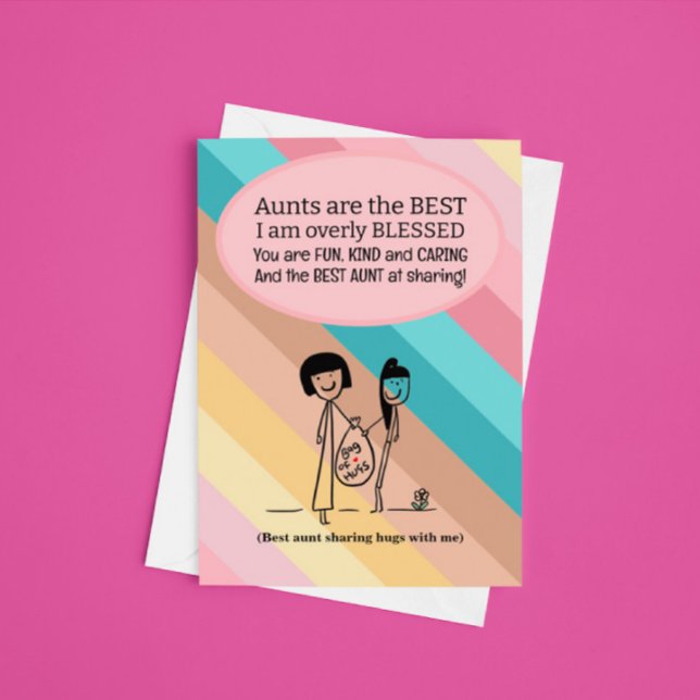 Cartão Melhor tia Aniversário (Criador carregado)