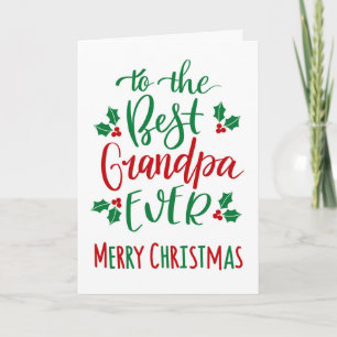 Cartão Melhor Vovô Nunca Típica De Natal Feliz