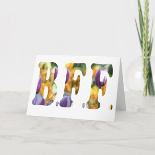 Cartão Melhores Amigos para sempre (versão tulip)