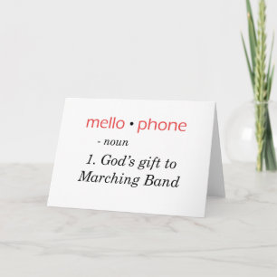 Cartão Mellofone - Presente de Deus para a Banda