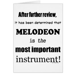 Cartão Melodeon - Instrumento Mais Importante