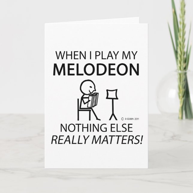 Cartão Melodeon Nada Mais Importa (Frente)