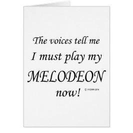 Cartão Melodeon Voices diz que deve jogar